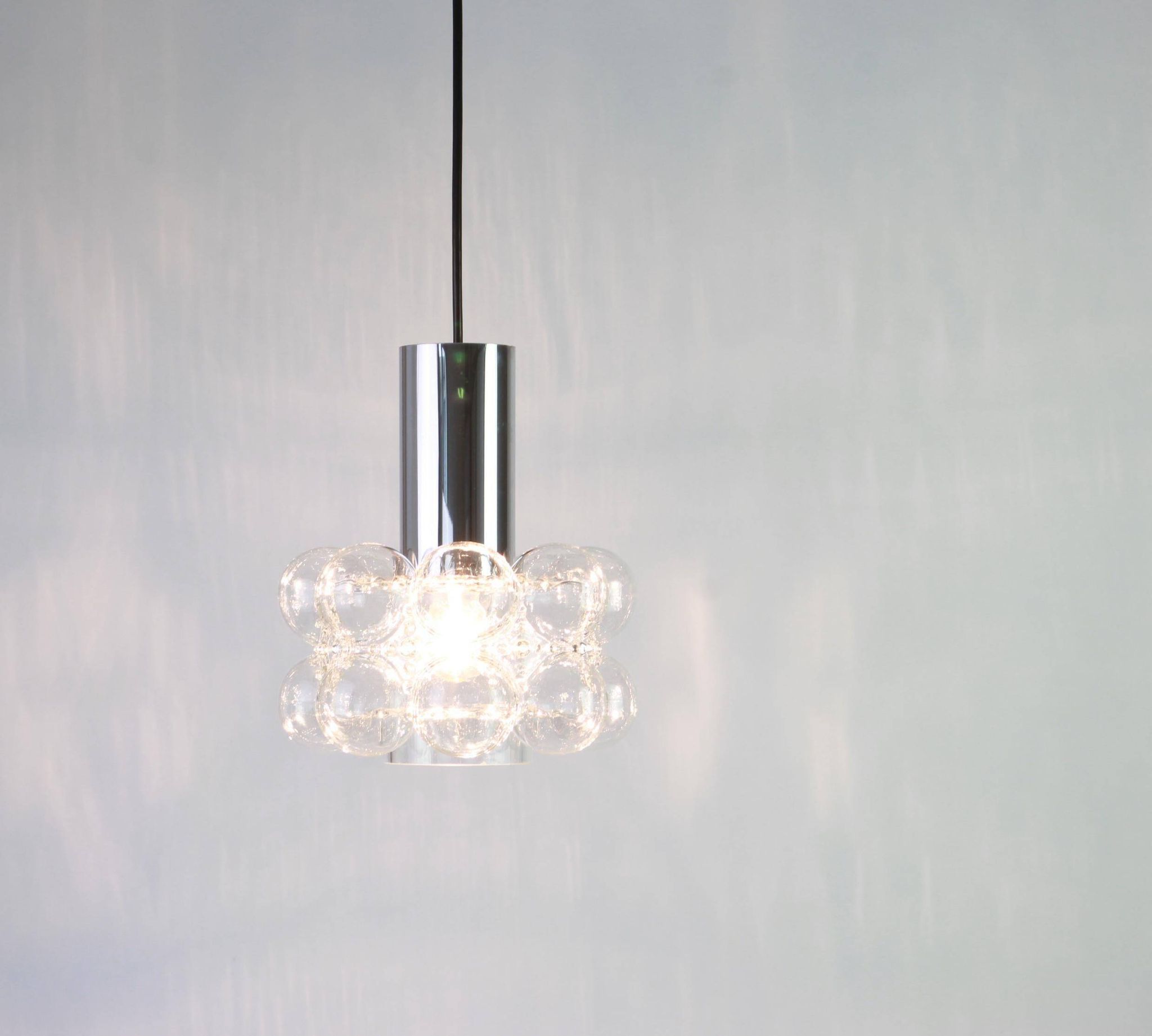 1 of 2 small bubble glass pendant by Helena Tynell, Limburg, Germany
