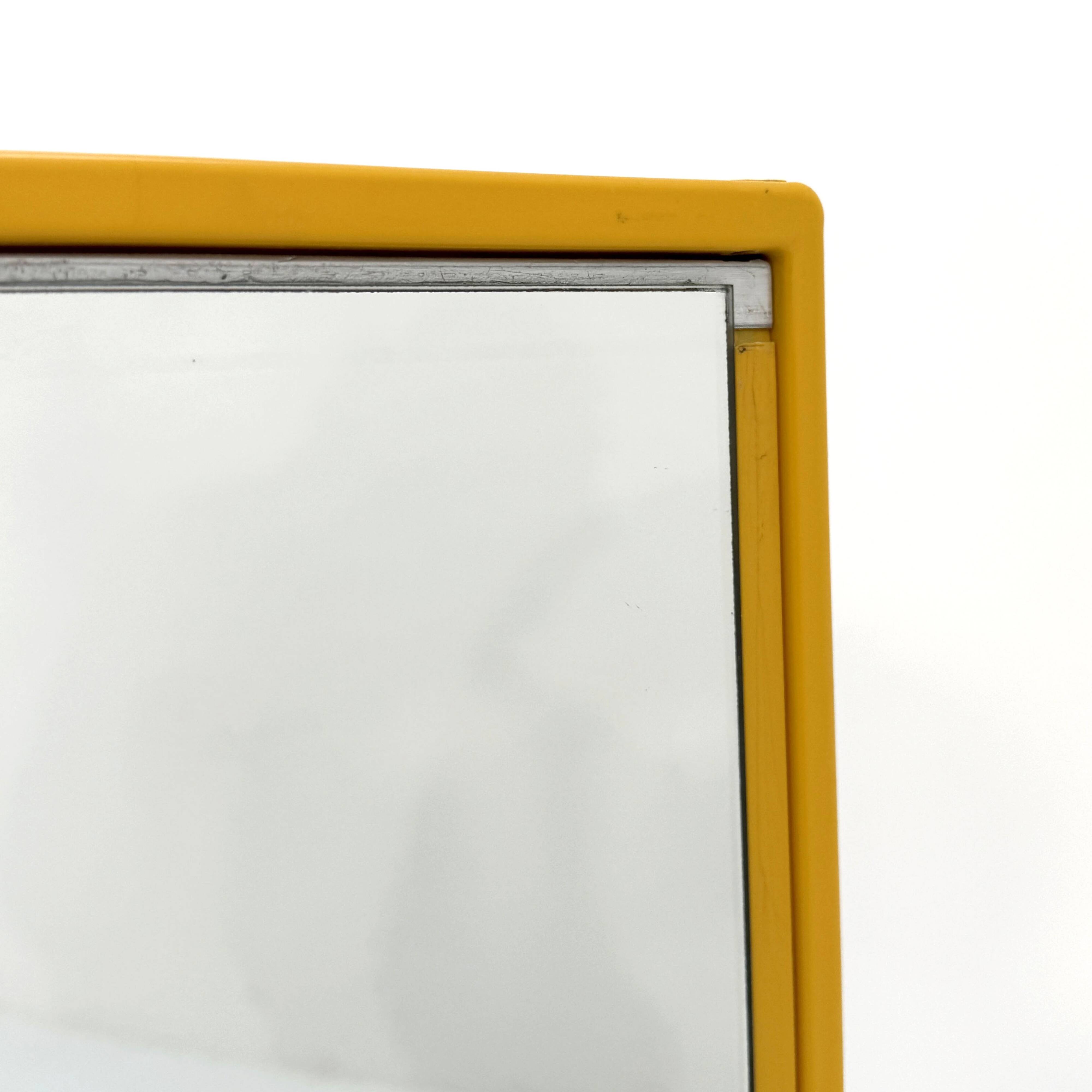 Yellow wall cabinet by Olaf Von Bohr for Gedy, 1970