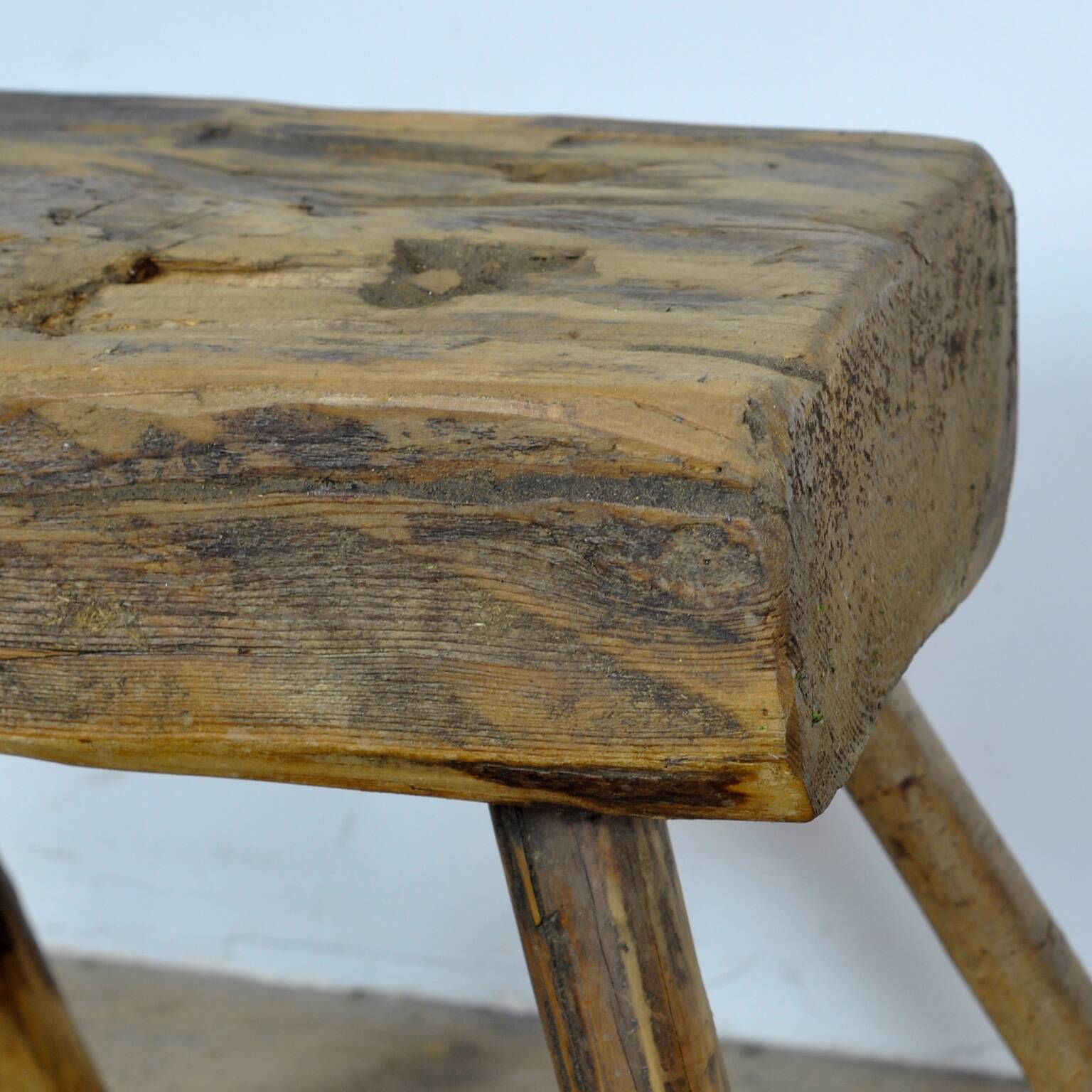 Pine milkstool, circa 1900