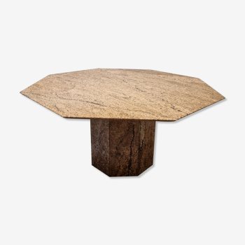 Amazing Rich Brown Octagonal Dining Table