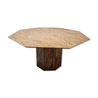 Amazing Rich Brown Octagonal Dining Table