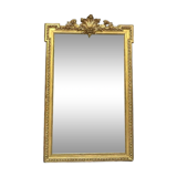 Miroir à fronton doré à la feuille d’or 164cm/99,5cm trumeau