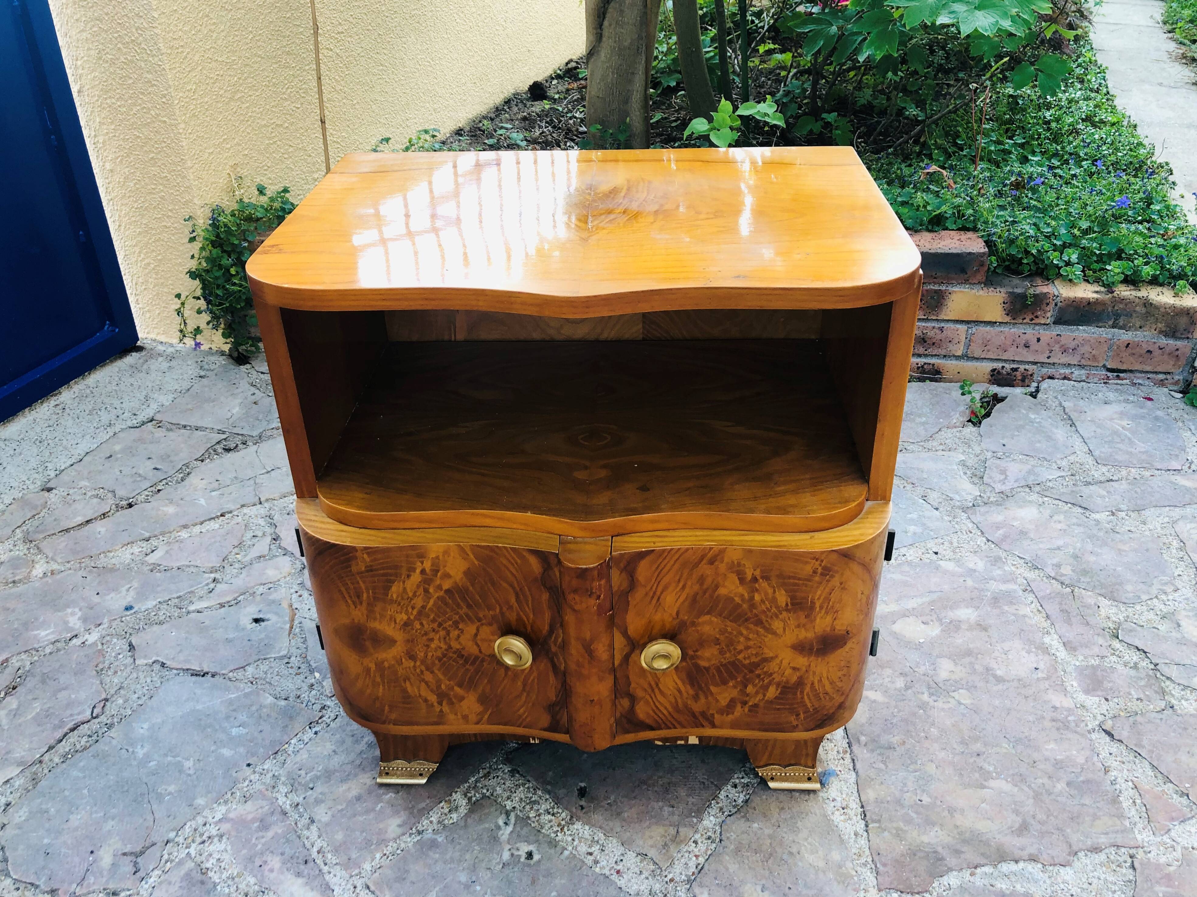 Pair of art deco bedside tables