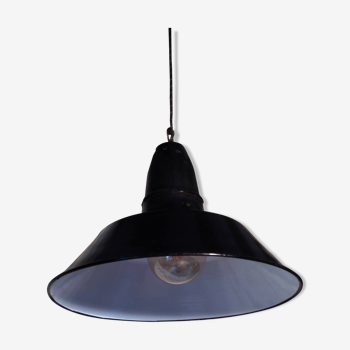 Hanging lamp "lunch box" industrial black