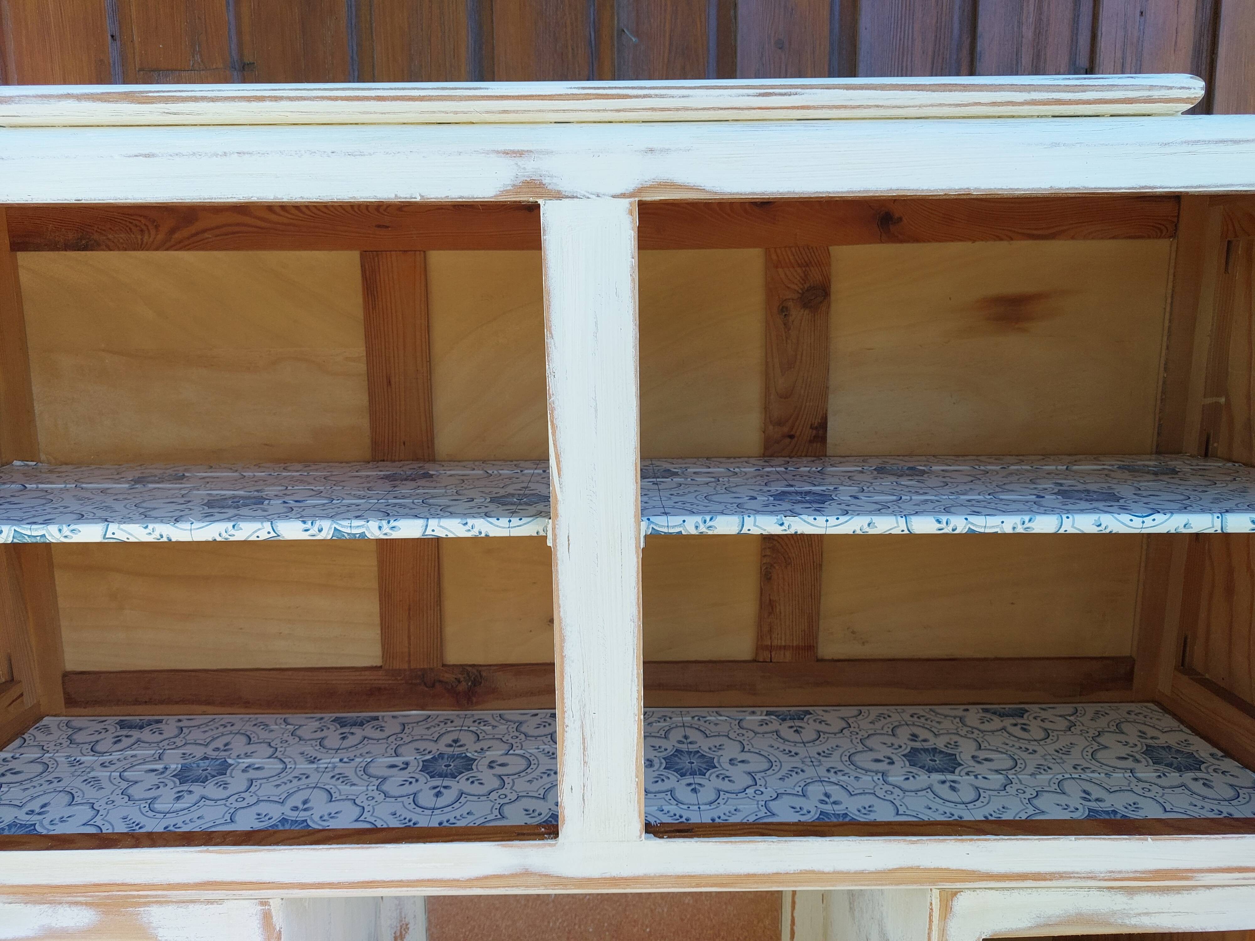 Mado chippy paint white sideboard