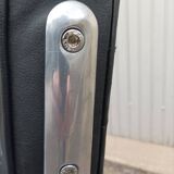 Vintage black leather armchair