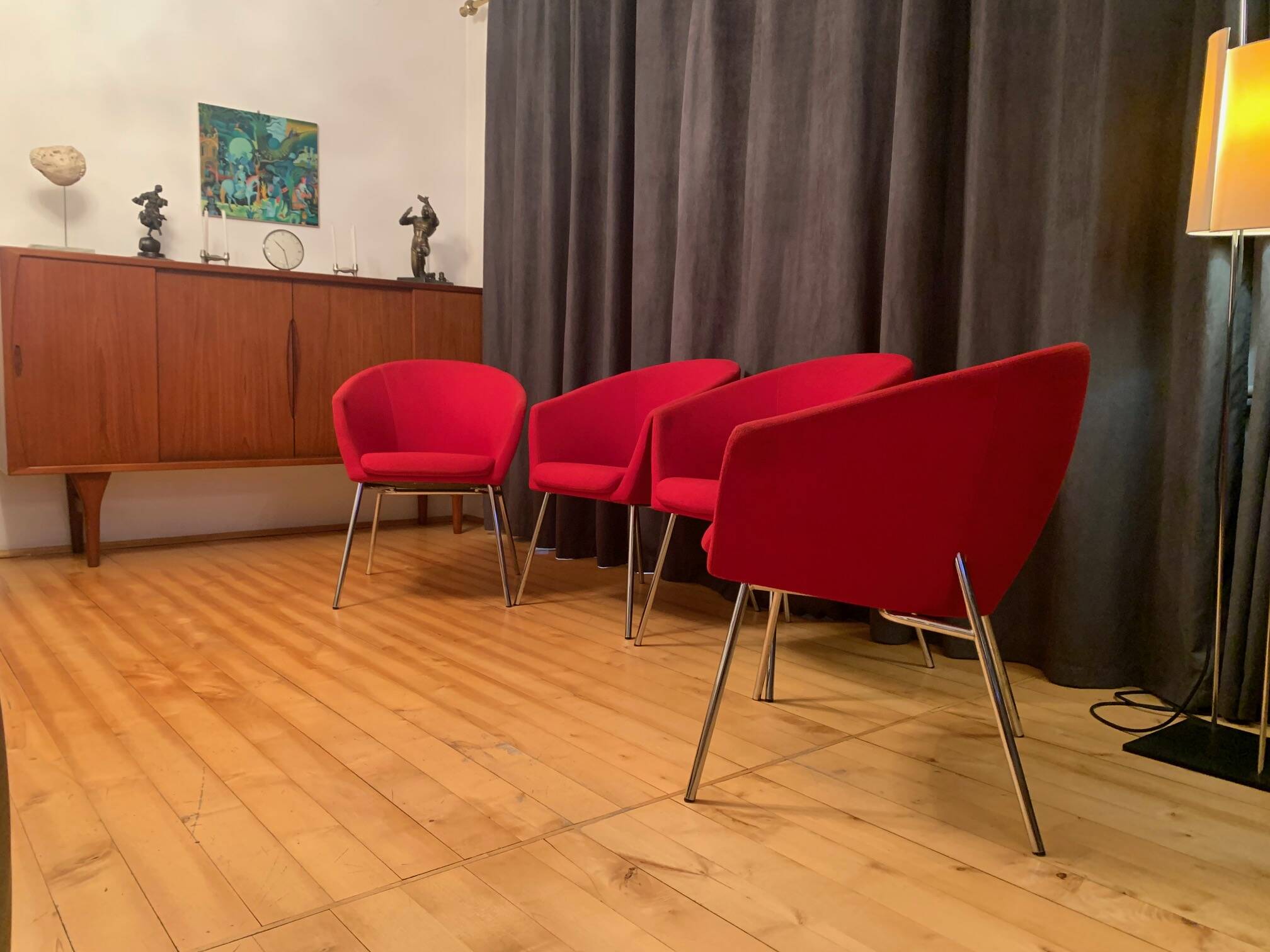 A set of four Megan club armchairs designed by René Holten, Artifort, the Netherlands