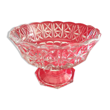Crystal cup solid vintage centerpiece