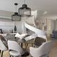 Paire de suspensions design  inedit noir