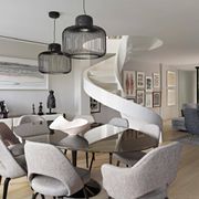 Paire de suspensions design  inedit noir