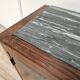 Pair of 1930s Art Deco bedside tables in walnut burl with marble top