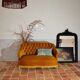 Vintage velvet sofa