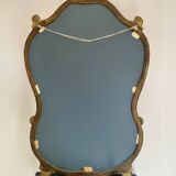 Miroir doré de style baroque Louis XV