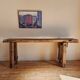 Ancien établi de menuisier – Console en bois massif