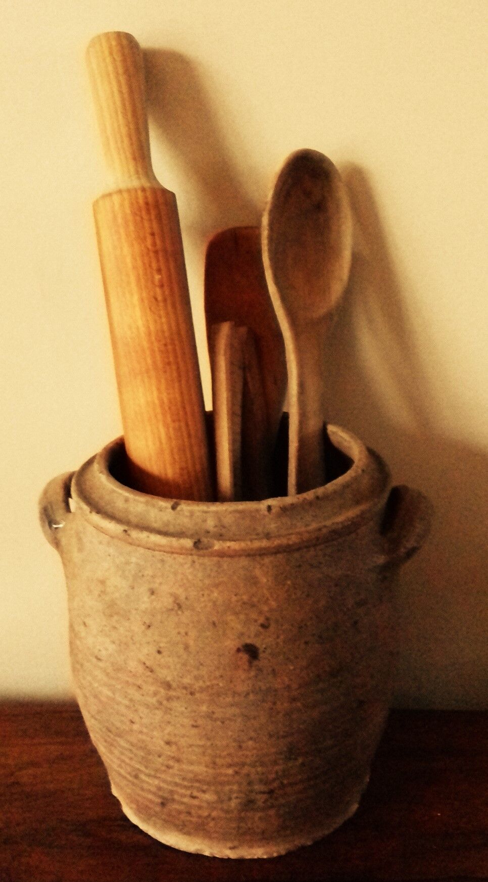 Pot belly round 2 handles terracotta decoration kitchen storage plants