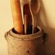 Pot belly round 2 handles terracotta decoration kitchen storage plants