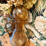 Vintage 1960s bubble glass carafe