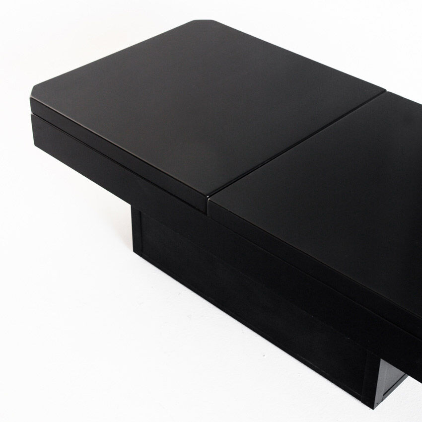 Vintage coffee table with storage, France 1980