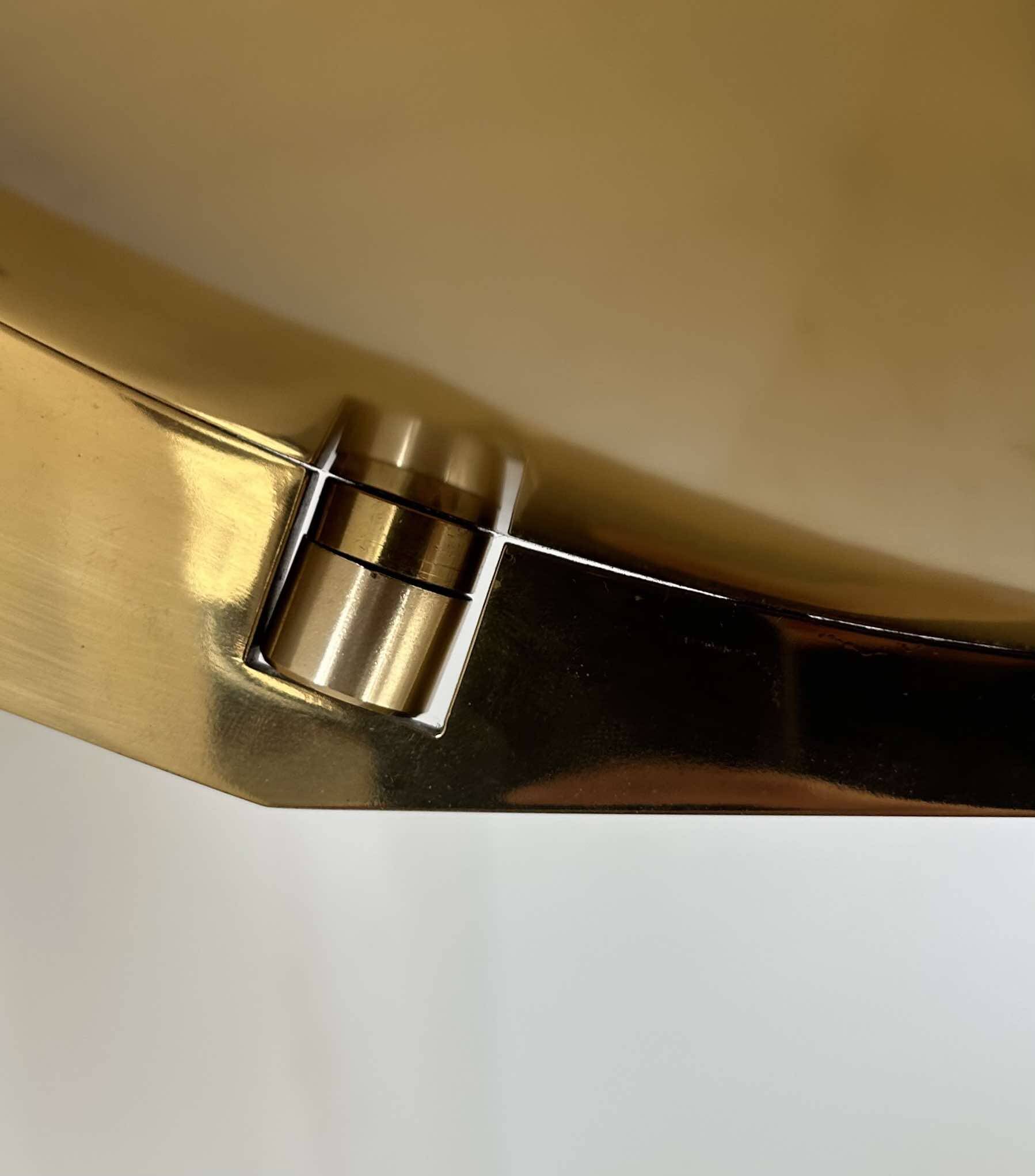 Vintage wall light with dimmer, brass, France 1980