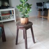 Vintage solid wood stool