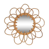 Rattan mirror 60cm