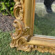 Gold fireplace mirror 184x120cm