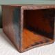 Japanese rectangular vase in Bizen stoneware.