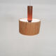 Scandinavian modern rattan pendant light, 1960's