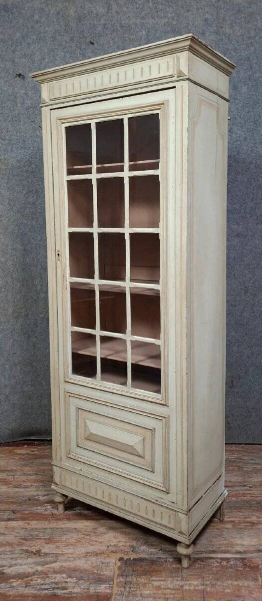Display cabinet with a Louis XVI style lacquered door – early 20th century
