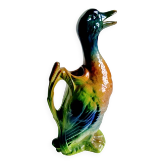 Pichet canard en barbotine St Clément