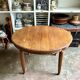 Dark wood dining table