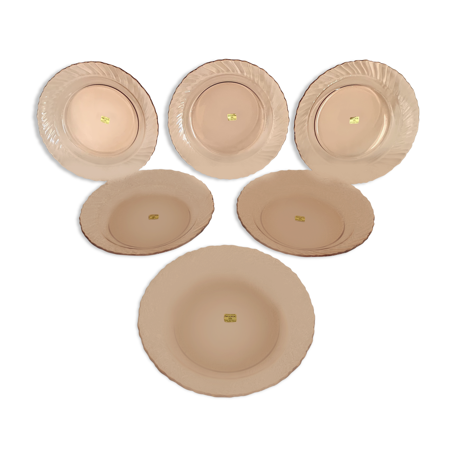6 assiettes creuses Arcoroc