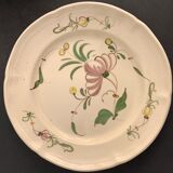 2 plates and 1 dish in Samadet earthenware