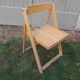 Wooden folding chair