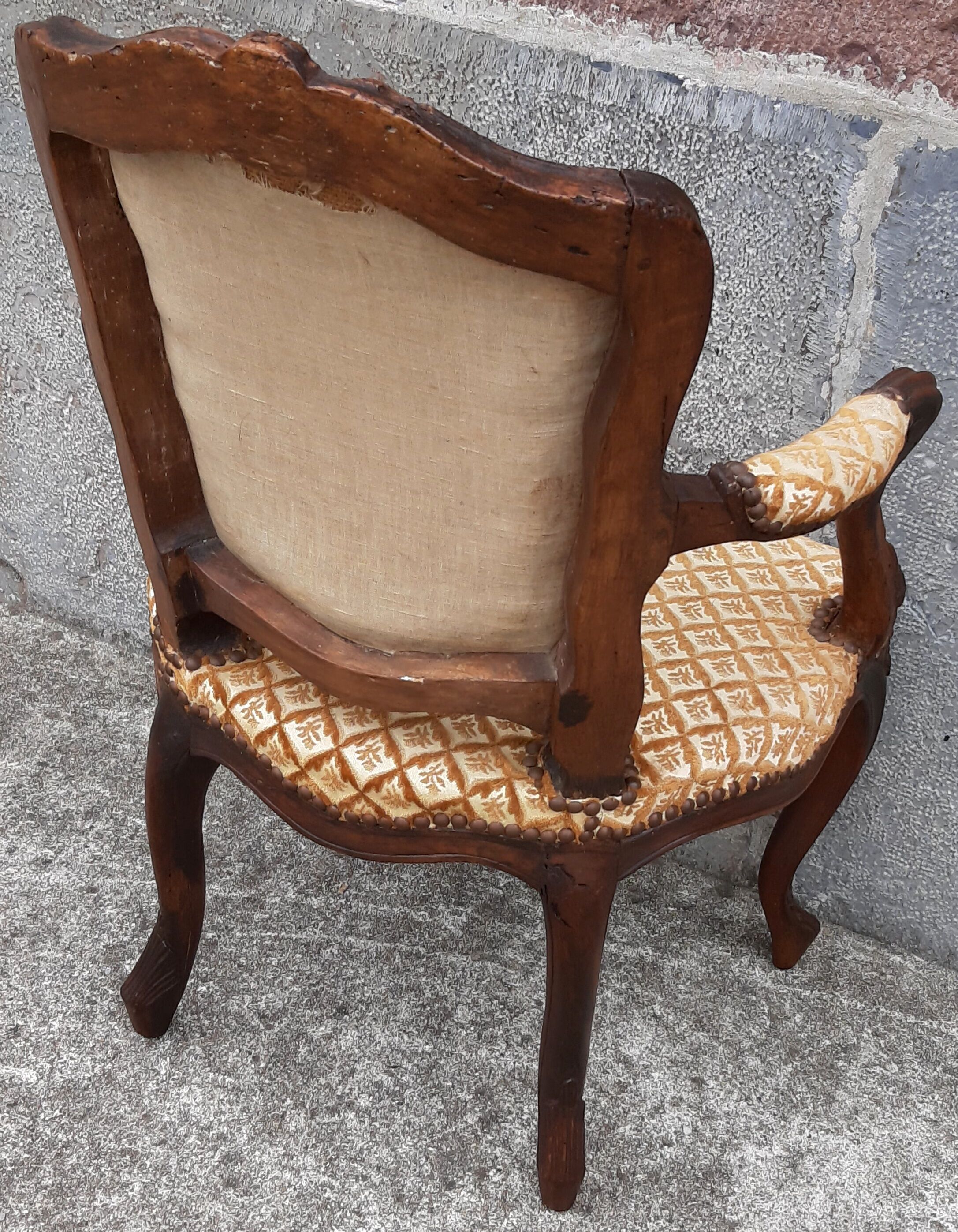 Louis XV Cabriolet armchair