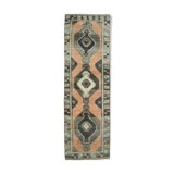 1980s anatolian vintage runner rug 112x358 cm