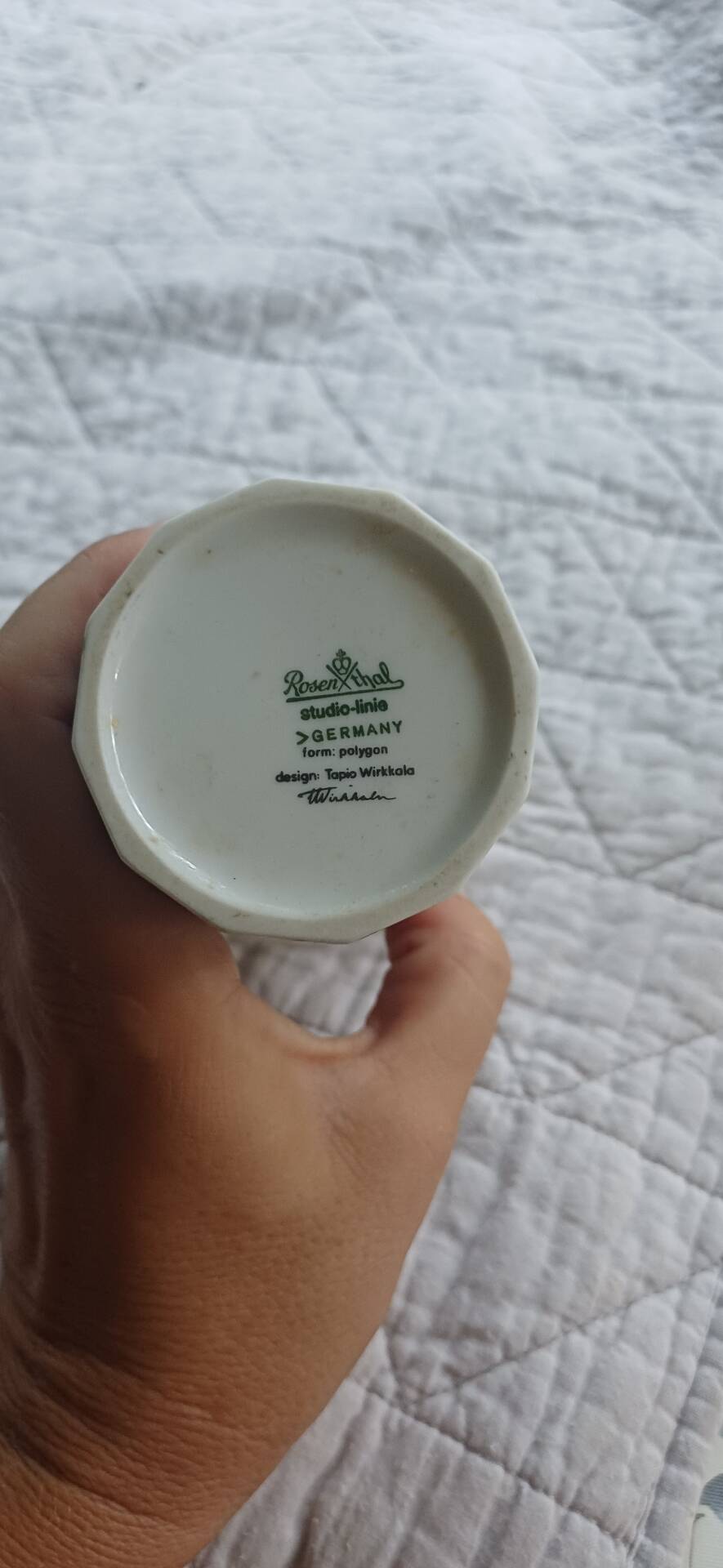 Vintage porcelain vase "Polygon" - Rosenthal Studio-Line / Tapio
