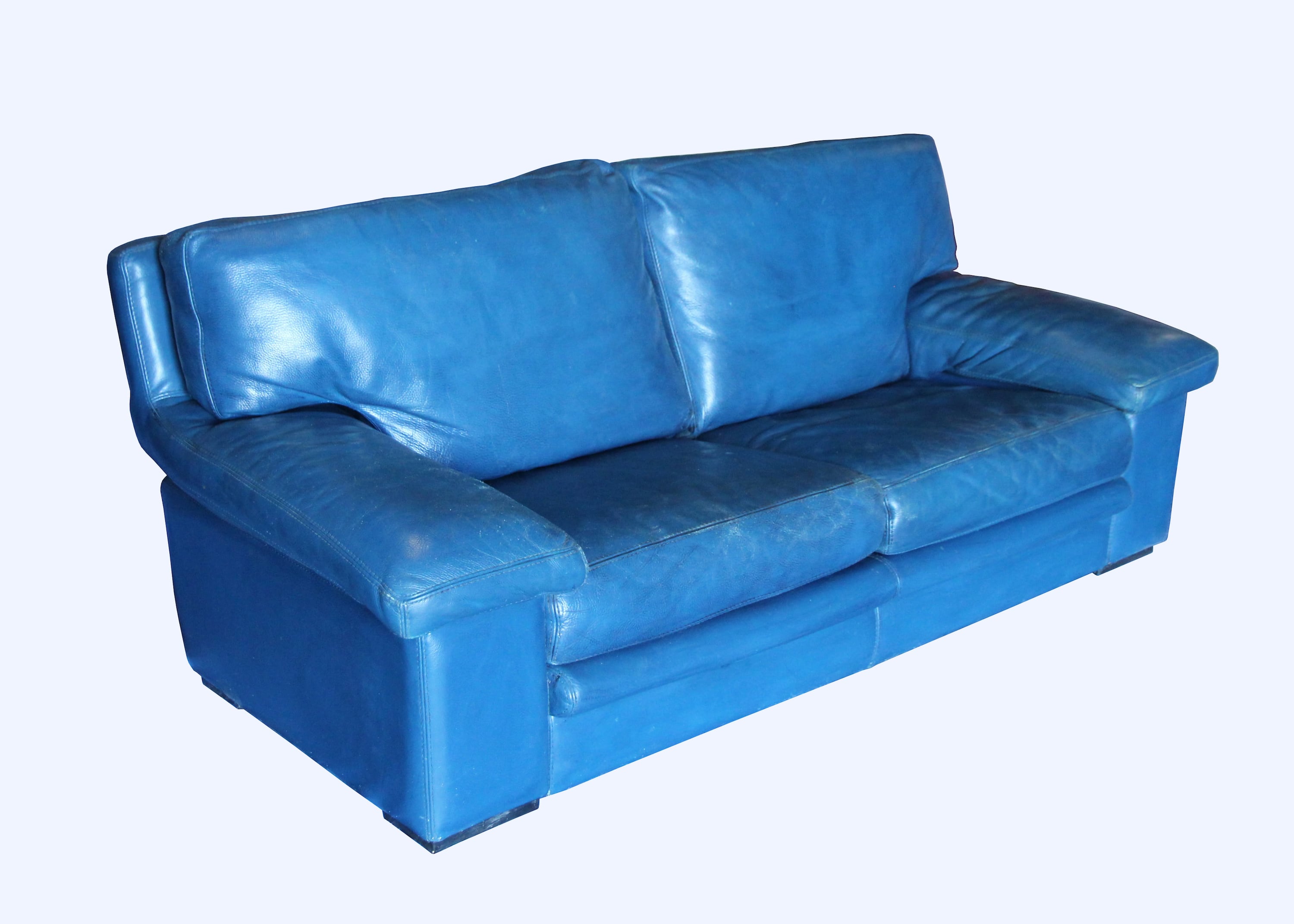 Roche Bobois sofa in Blue leather