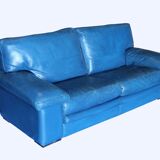 Roche Bobois sofa in Blue leather
