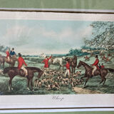 Old drawing frame - Hunting hounds