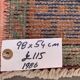 Small Vintage Turkish Rug 98x54 cm, Short Runner, Tribal, Shabby Chic