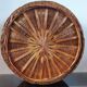 Large vintage wicker and rattan cache pot