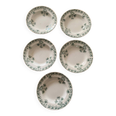 Assiettes creuses BFK Boch Frères Keramis modèle Capucines