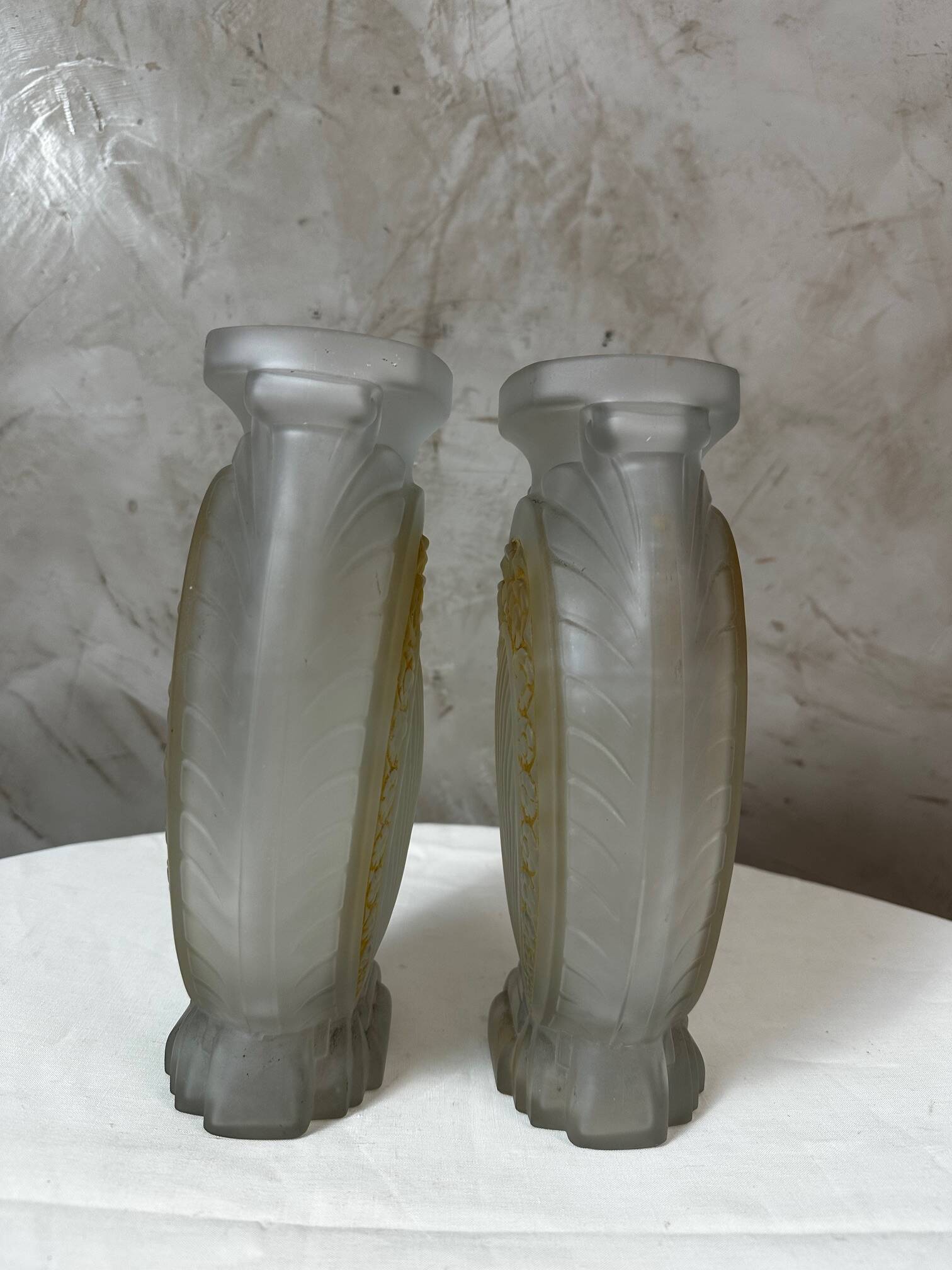 Pair of Muller vases