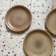 5 flat plates in stoneware