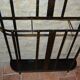 Wrought iron wardrobe with oval mirror