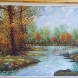 Painting of a forest