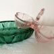 Pink double glass salt shaker