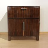 Small Art Deco Bar Cabinet, Macassar Veneer, France, circa 1930