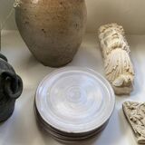 6 glazed terracotta plates 22 cm